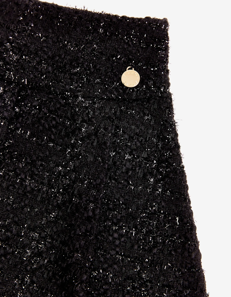 BCBG Girls Tweed Skort in Black