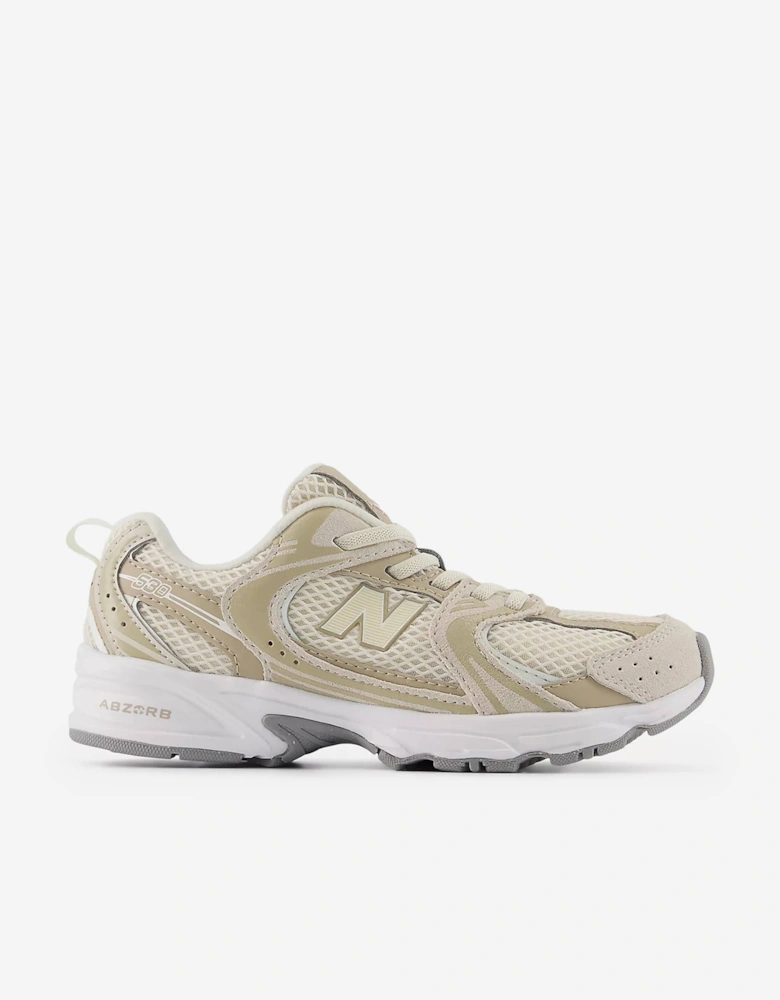New Balance Kids 530 Bungee Lace Trainers in Beige