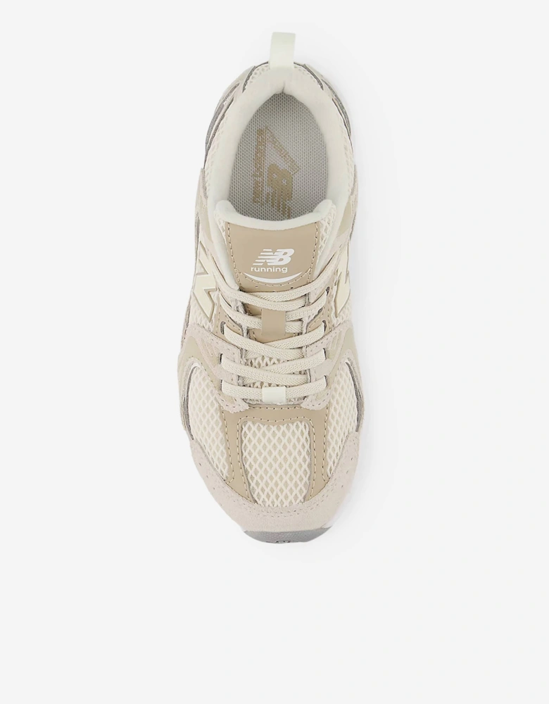 New Balance Kids 530 Bungee Lace Trainers in Beige