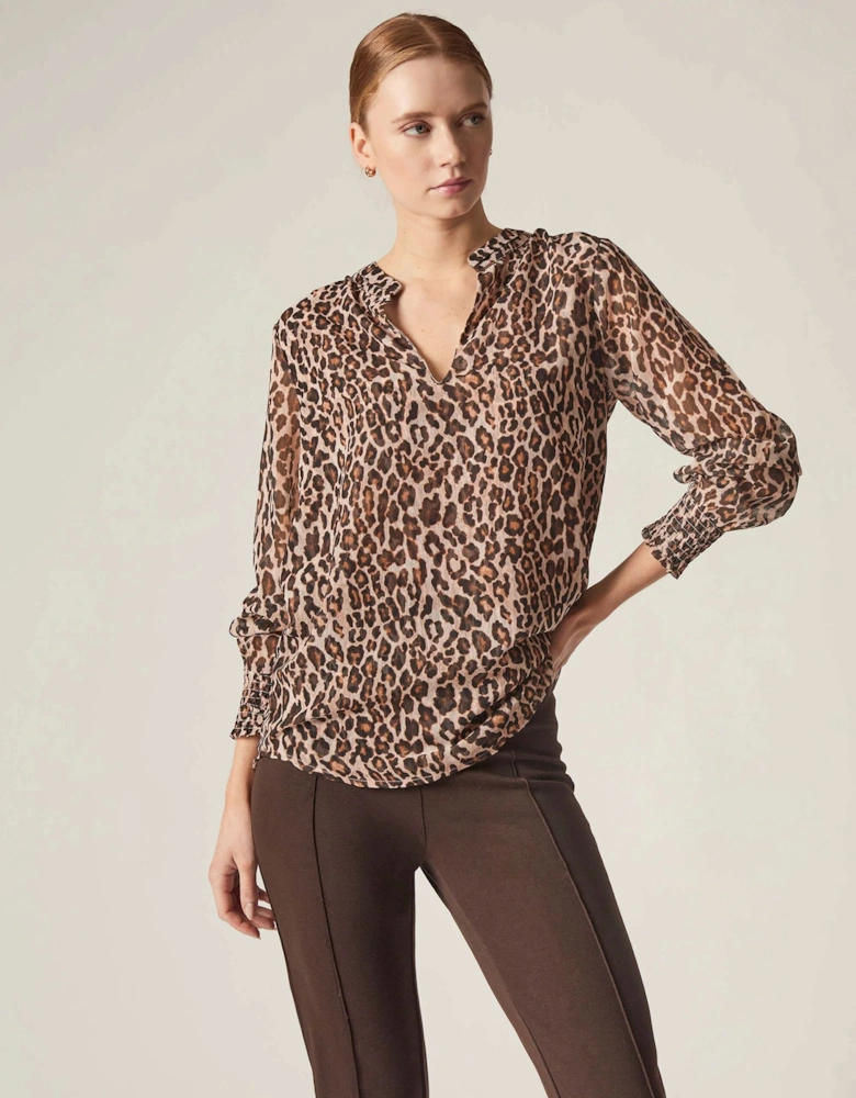 Leopard Print Blouse
