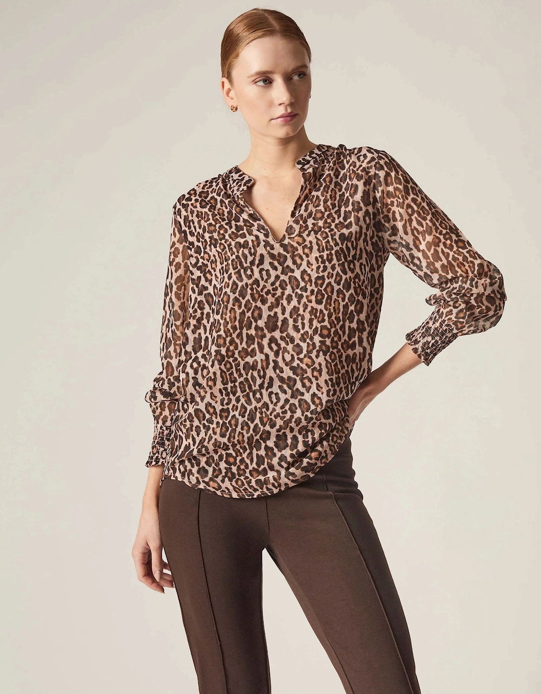 Leopard Print Blouse