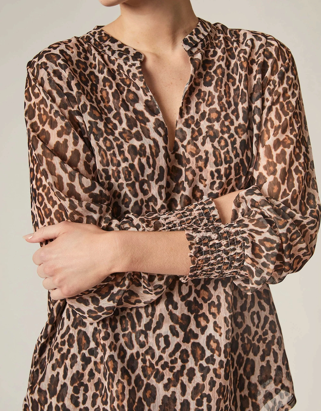 Leopard Print Blouse