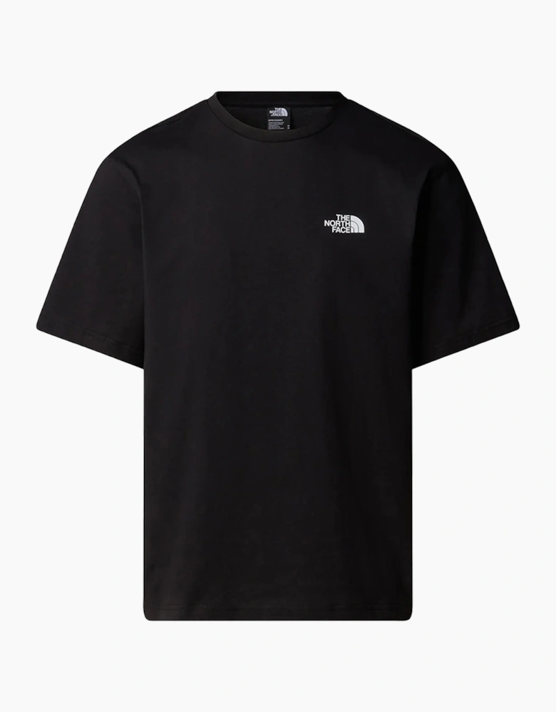 The North Face Mens T Shirts Mountain Sketch Print Short Sleeve Crew Neck Tee