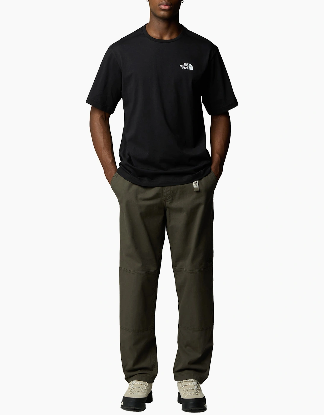 The North Face Mens T Shirts Mountain Sketch Print Short Sleeve Crew Neck Tee