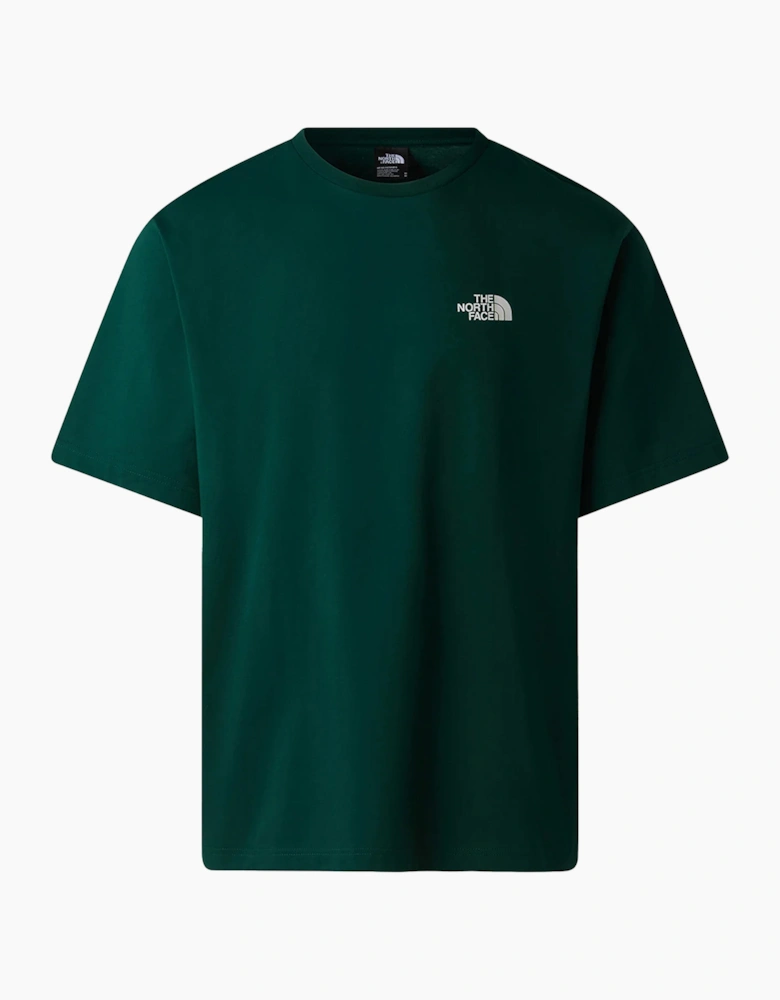 The North Face Mens T Shirts Mountain Sketch Print Short Sleeve Crew Neck Tee