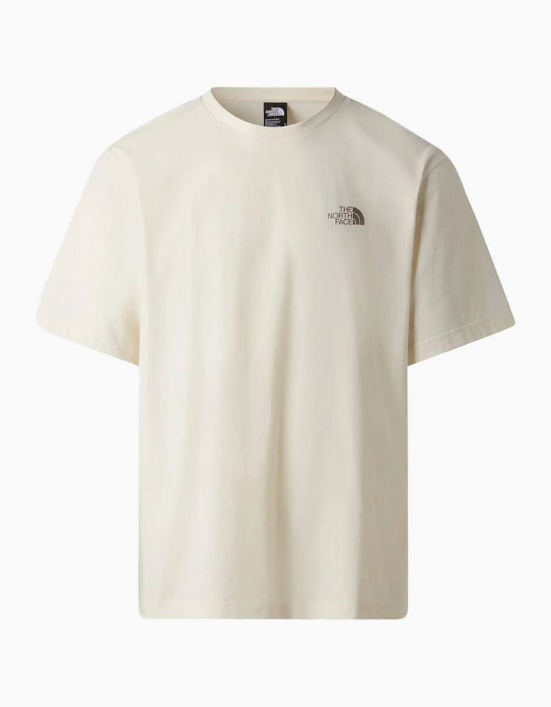 The North Face Mens T Shirts Mountain Sketch Print Short Sleeve Crew Neck Tee