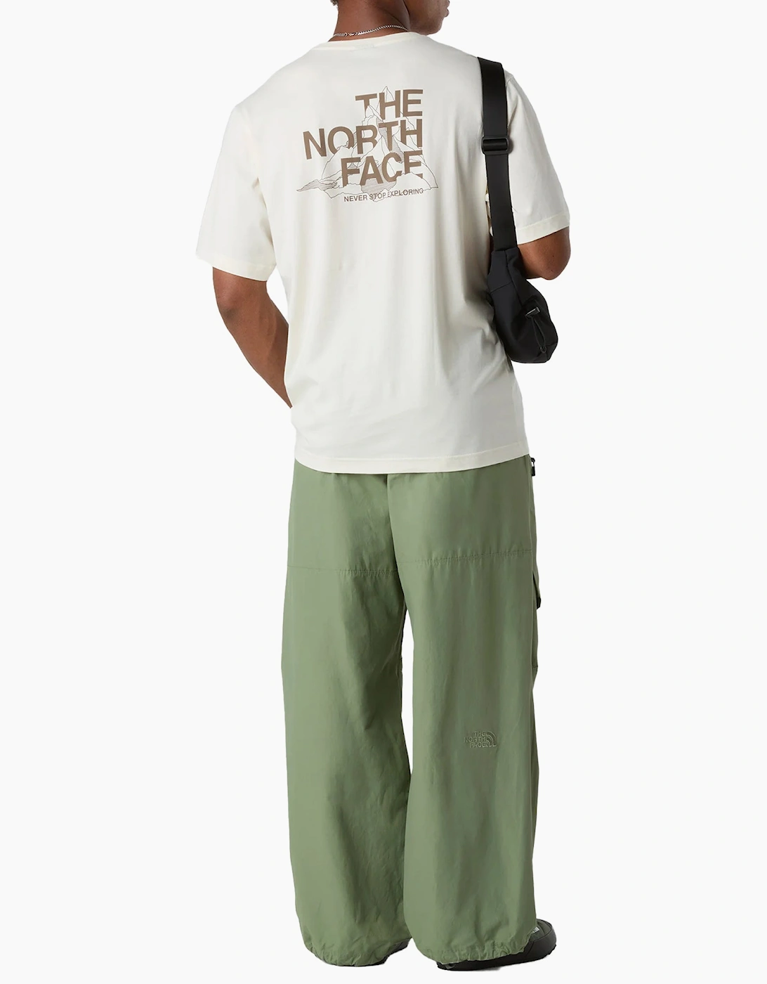 The North Face Mens T Shirts Mountain Sketch Print Short Sleeve Crew Neck Tee