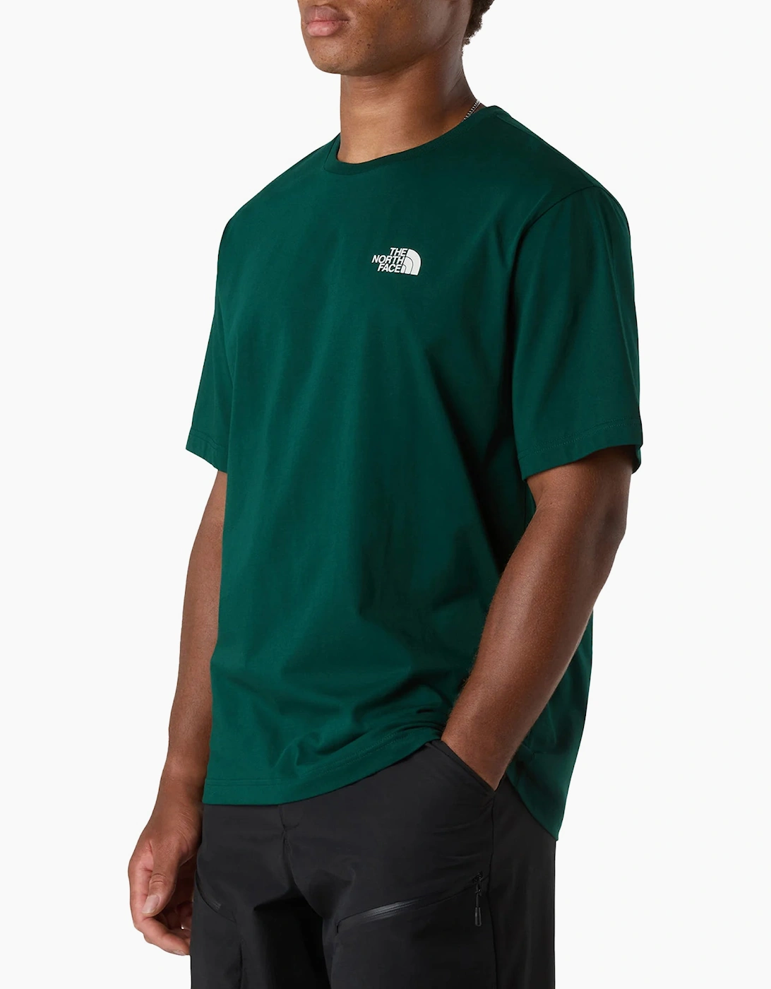 The North Face Mens T Shirts Mountain Sketch Print Short Sleeve Crew Neck Tee
