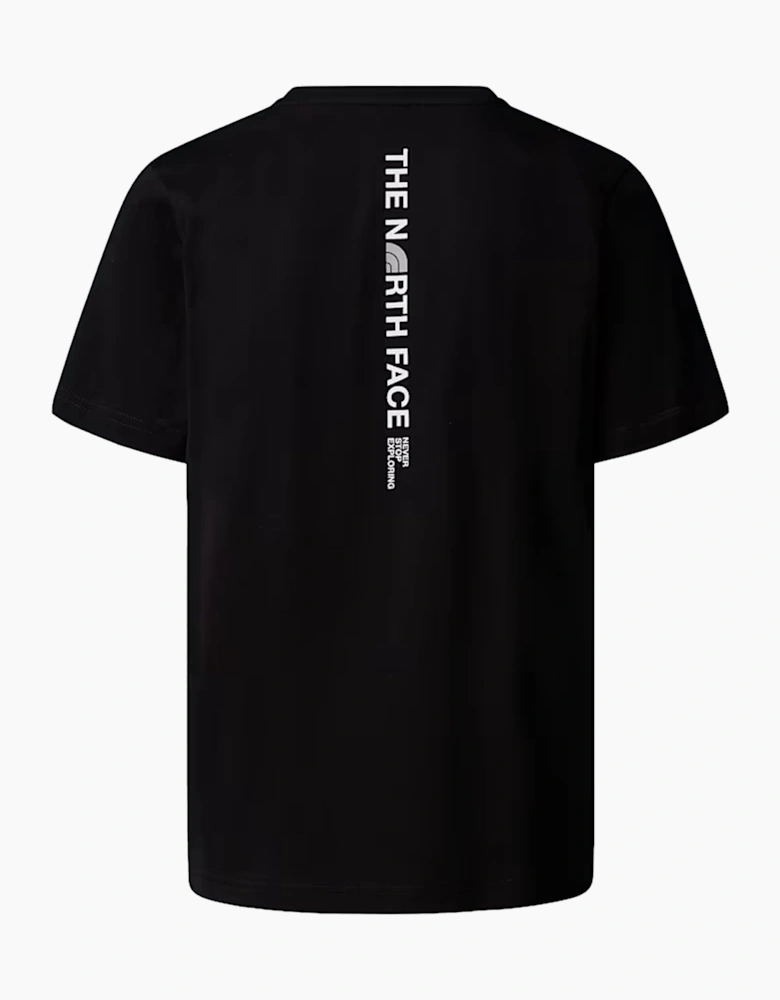 The North Face Mens Vertical Logo T-Shirts Crew Neck Short Sleeve Soft Cotton Tee