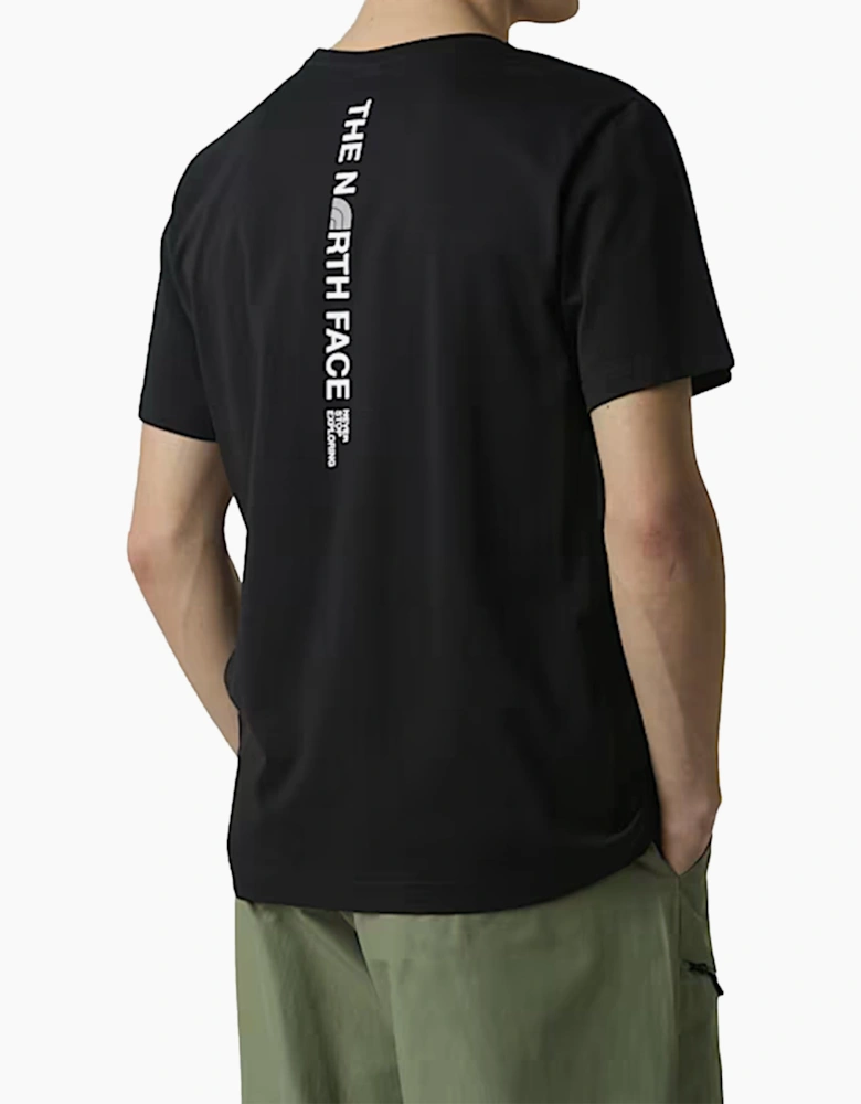 The North Face Mens Vertical Logo T-Shirts Crew Neck Short Sleeve Soft Cotton Tee