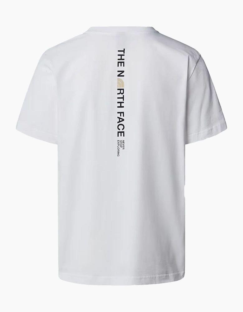 The North Face Mens Vertical Logo T-Shirts Crew Neck Short Sleeve Soft Cotton Tee