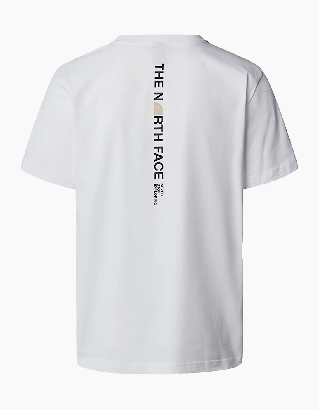 The North Face Mens Vertical Logo T-Shirts Crew Neck Short Sleeve Soft Cotton Tee