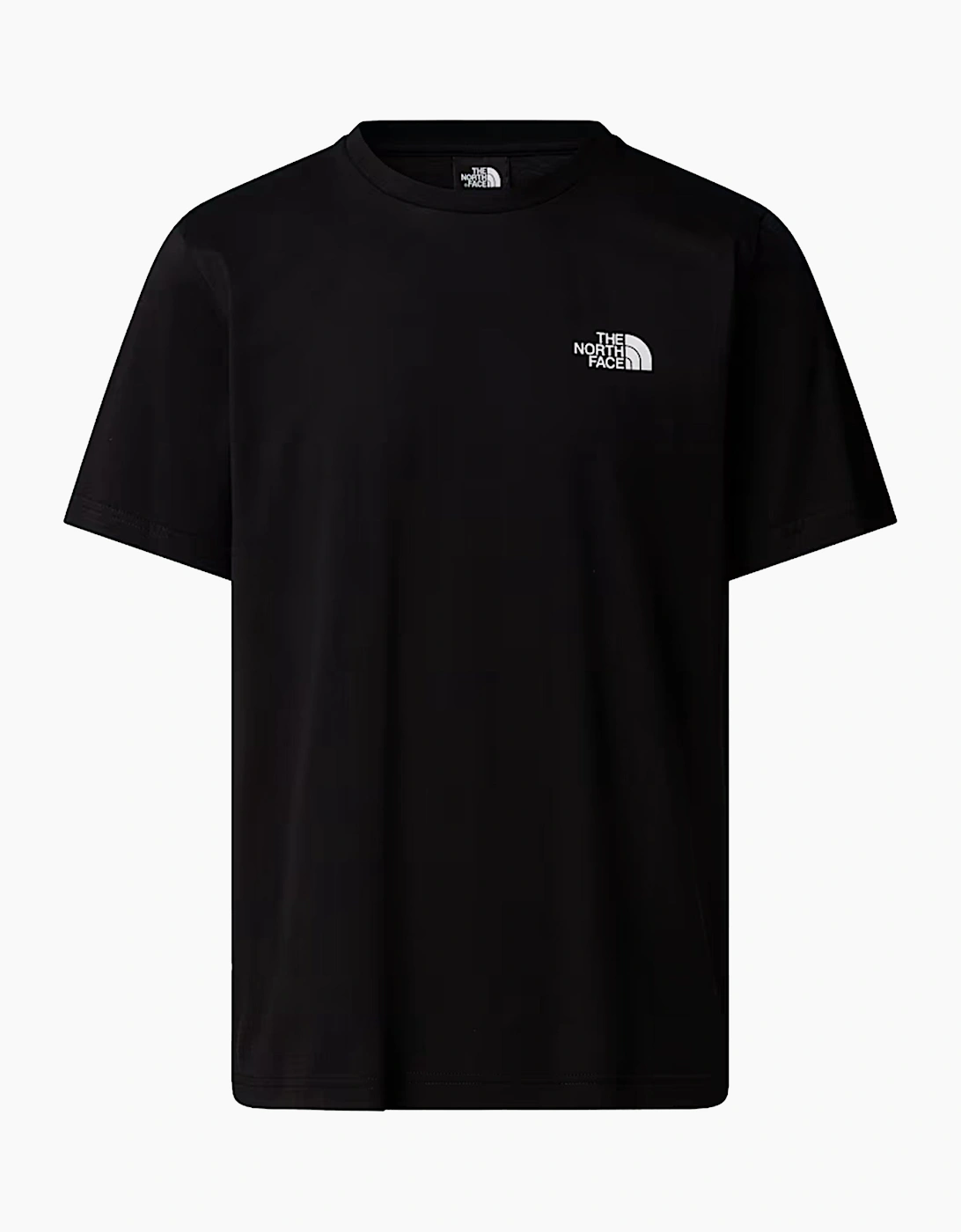 The North Face Mens Vertical Logo T-Shirts Crew Neck Short Sleeve Soft Cotton Tee