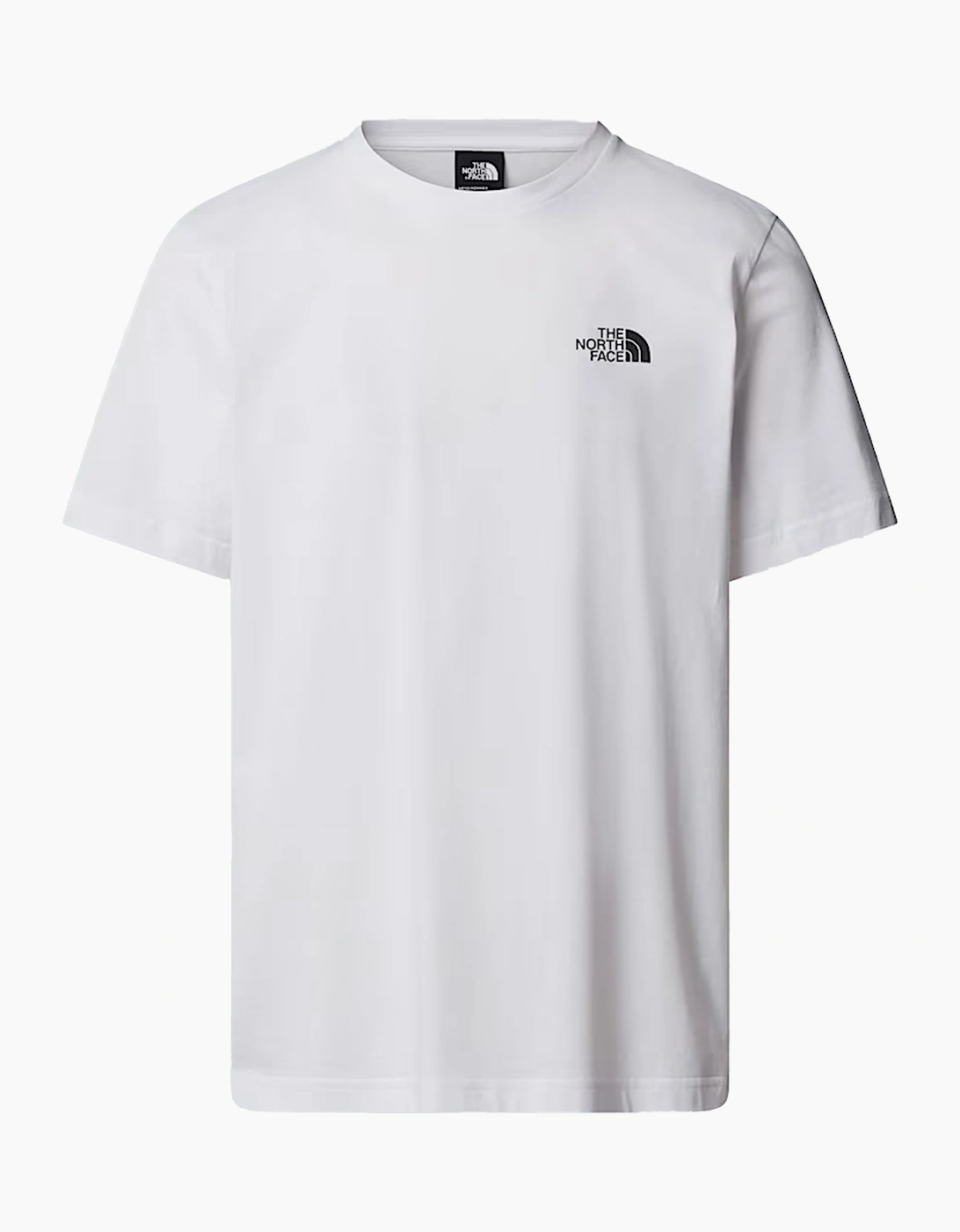 The North Face Mens Vertical Logo T-Shirts Crew Neck Short Sleeve Soft Cotton Tee
