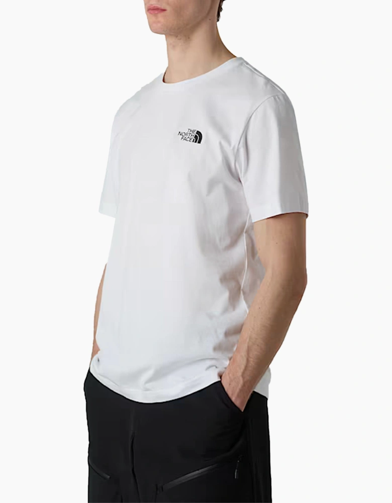 The North Face Mens Vertical Logo T-Shirts Crew Neck Short Sleeve Soft Cotton Tee