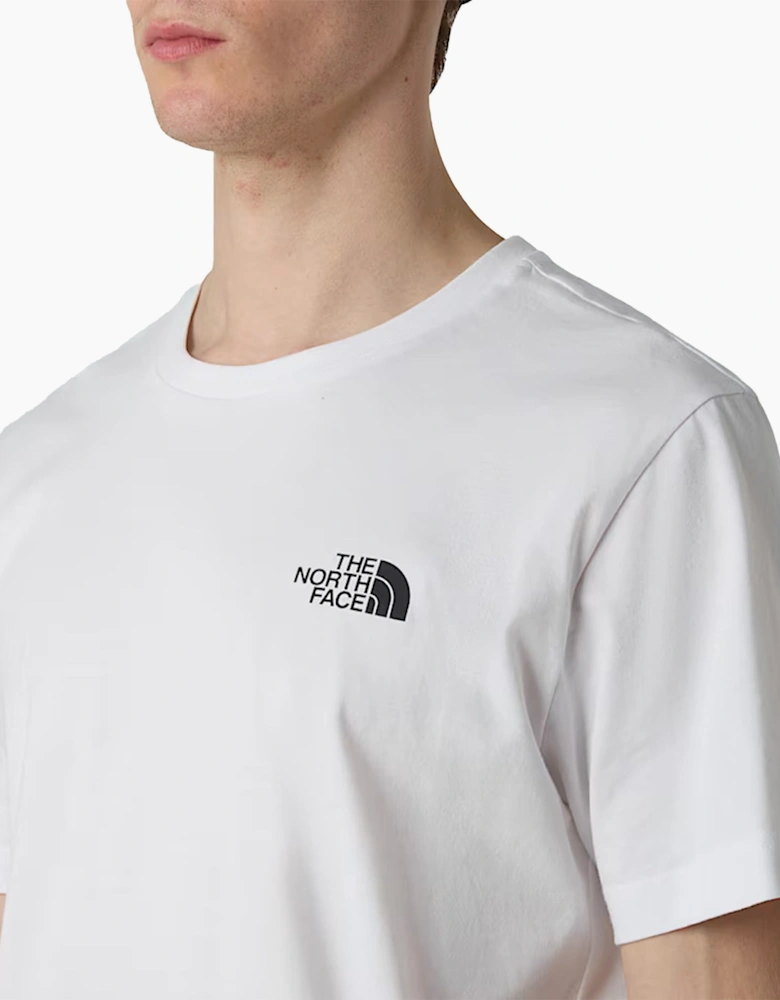 The North Face Mens Vertical Logo T-Shirts Crew Neck Short Sleeve Soft Cotton Tee