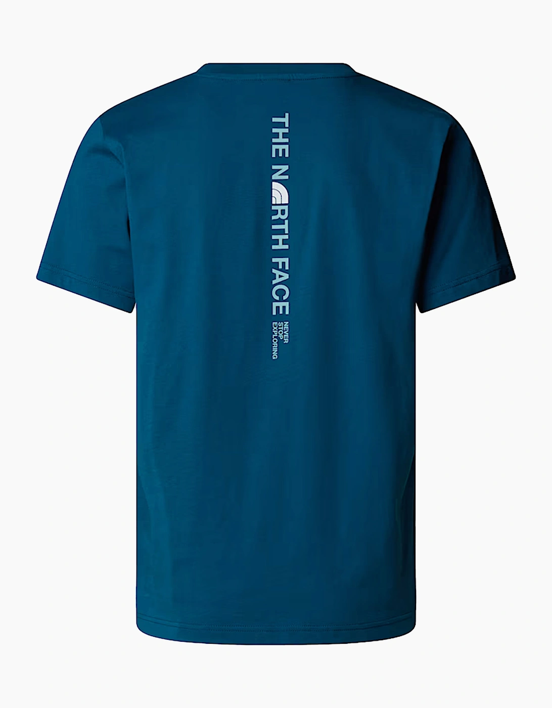The North Face Mens Vertical Logo T-Shirts Crew Neck Short Sleeve Soft Cotton Tee
