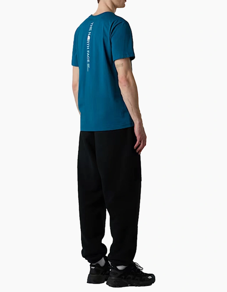 The North Face Mens Vertical Logo T-Shirts Crew Neck Short Sleeve Soft Cotton Tee