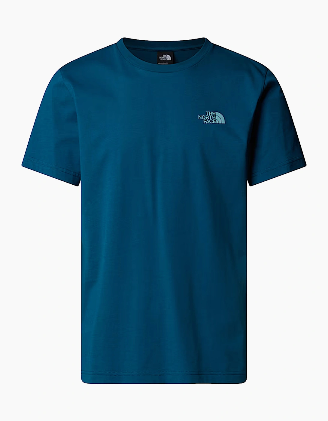 The North Face Mens Vertical Logo T-Shirts Crew Neck Short Sleeve Soft Cotton Tee