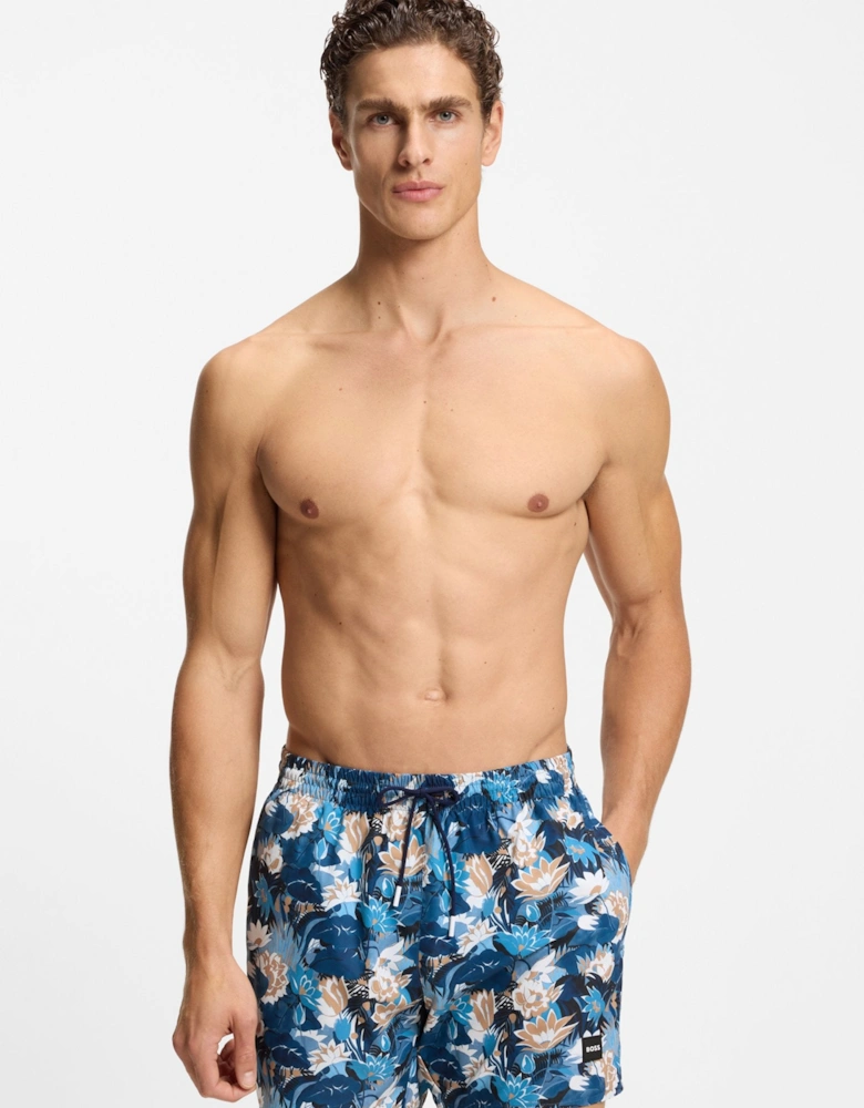 BOSS Black Piranha Swim Shorts S1-26 451 Light Pastel Blue