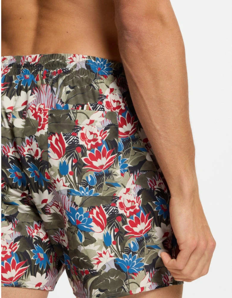 BOSS Black Piranha Swim Shorts S1-26 351 Open Green