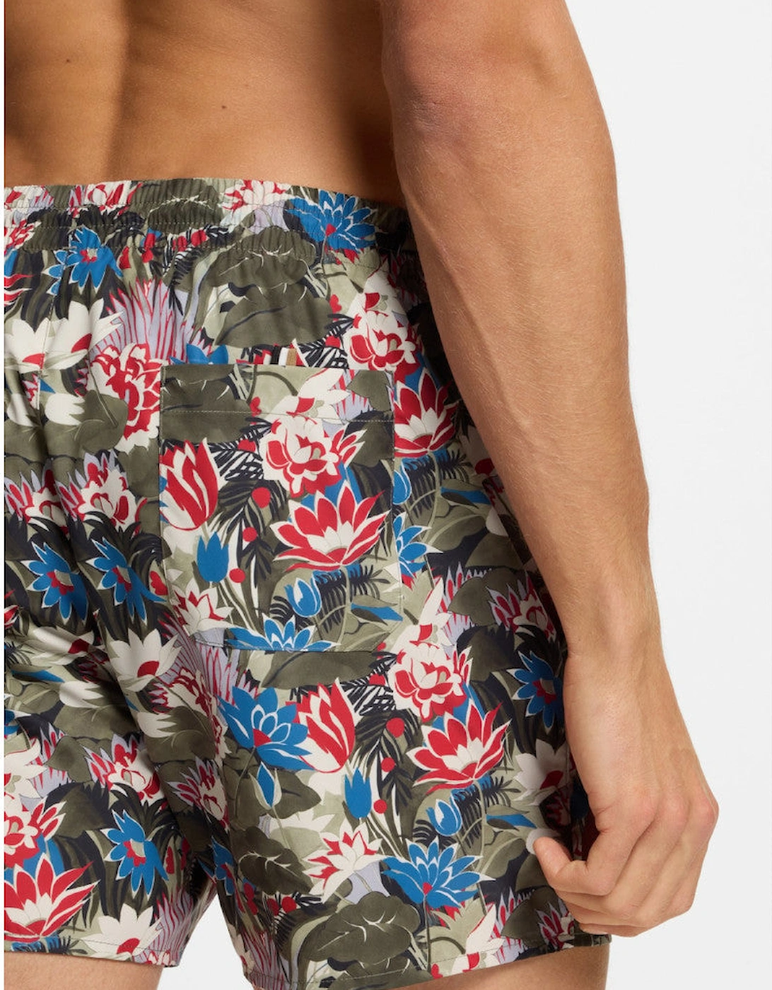 BOSS Black Piranha Swim Shorts S1-26 351 Open Green