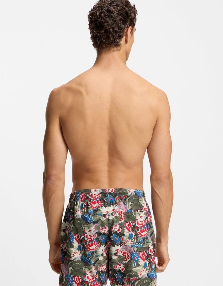 BOSS Black Piranha Swim Shorts S1-26 351 Open Green