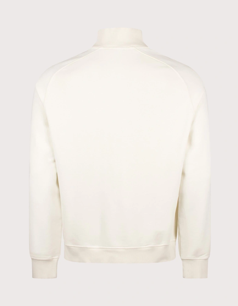 Relaxed Fit Boston Logo Quarter Zip Sweatshirt