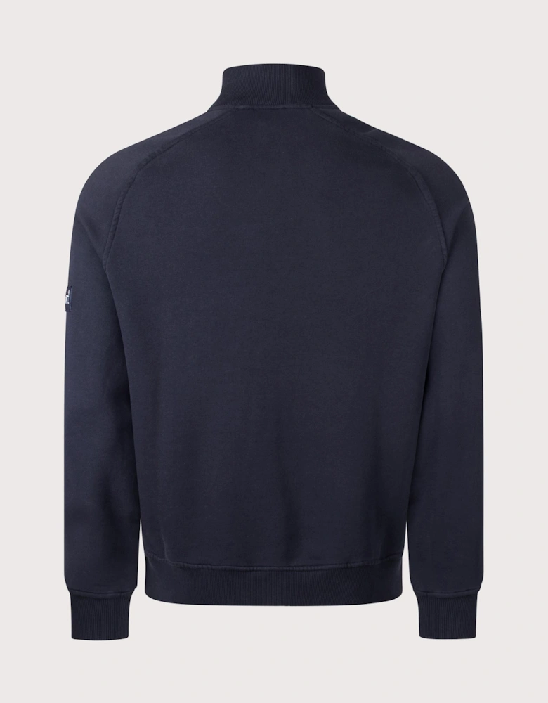 Relaxed Fit Boston Logo Quarter Zip Sweatshirt