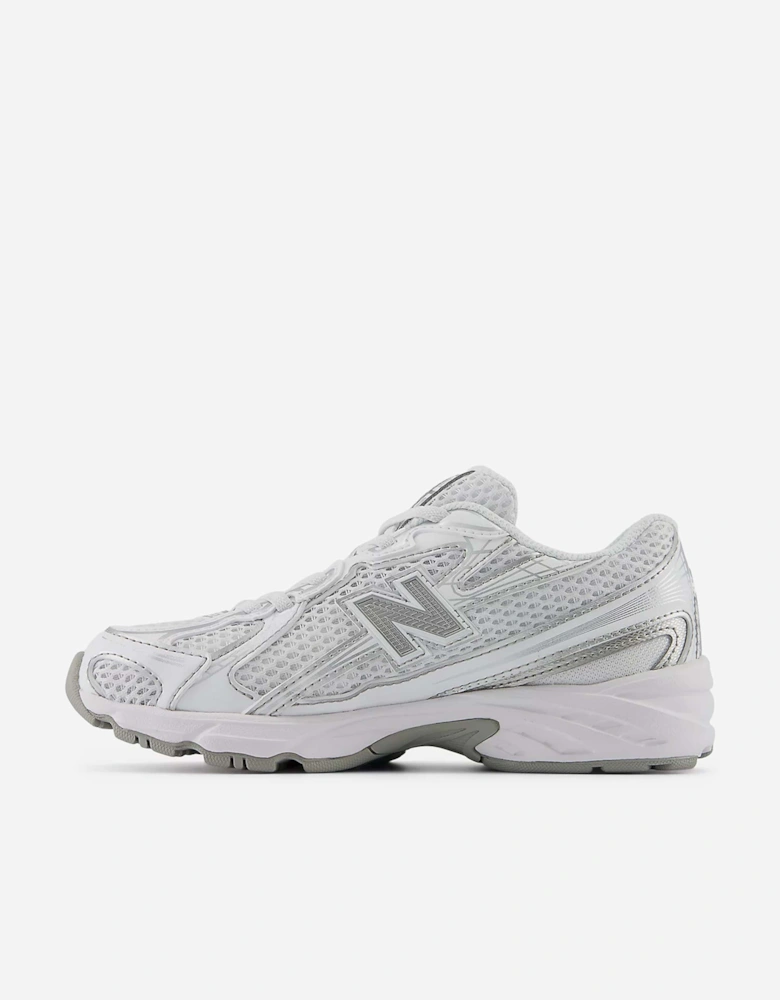 New Balance Kids 740 Bungee Lace Trainers in White