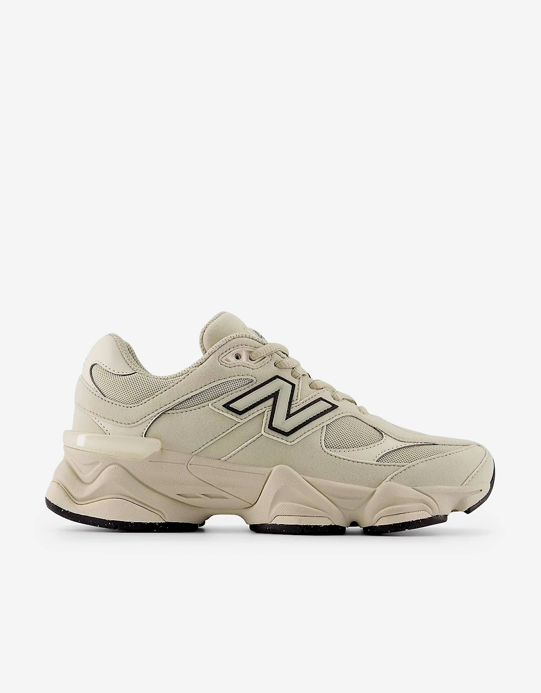 New Balance Kids 9060 Lace Trainers in Beige, 6 of 5