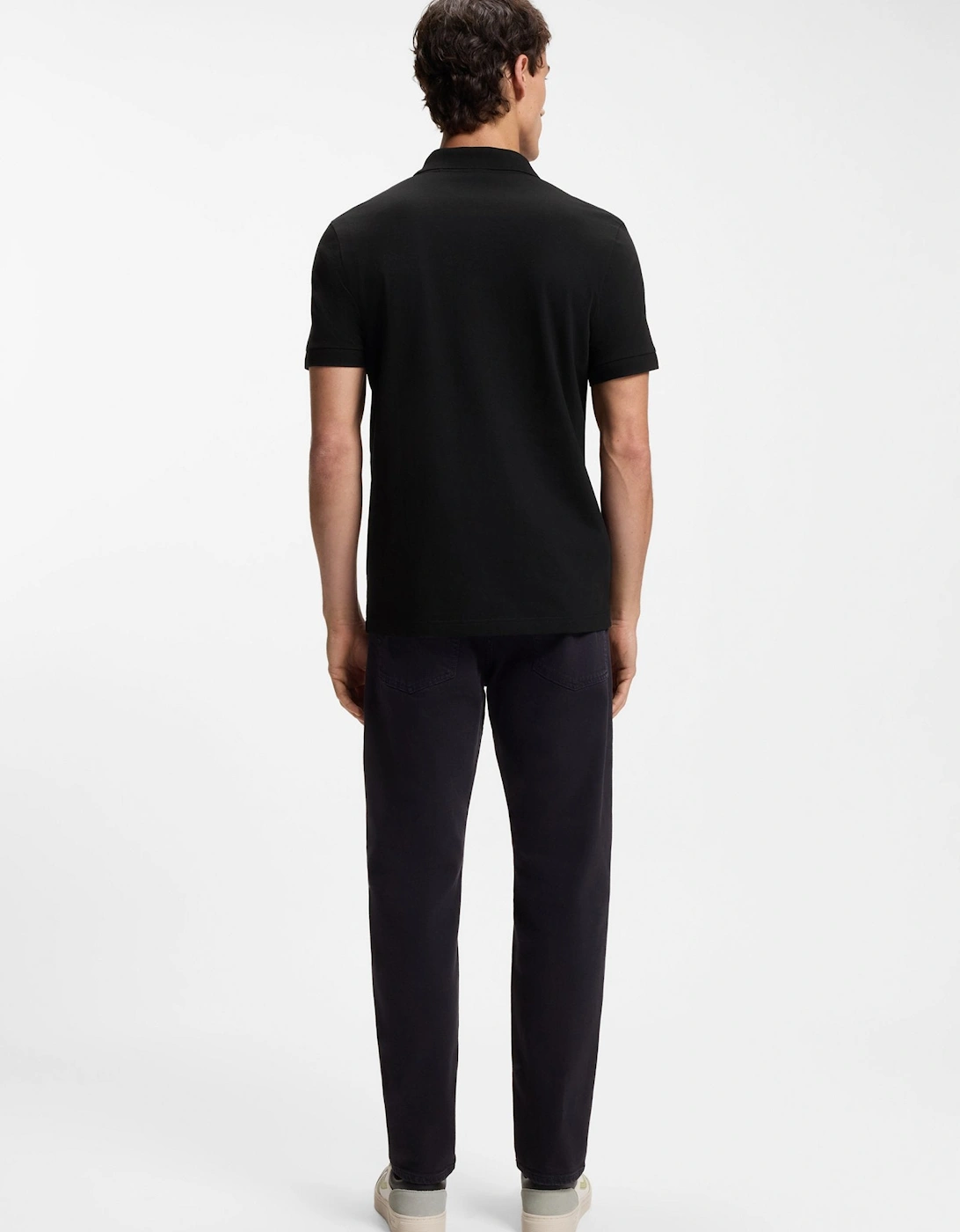 BOSS Orange Passerzip Polo Shirt S1-26 001 Black