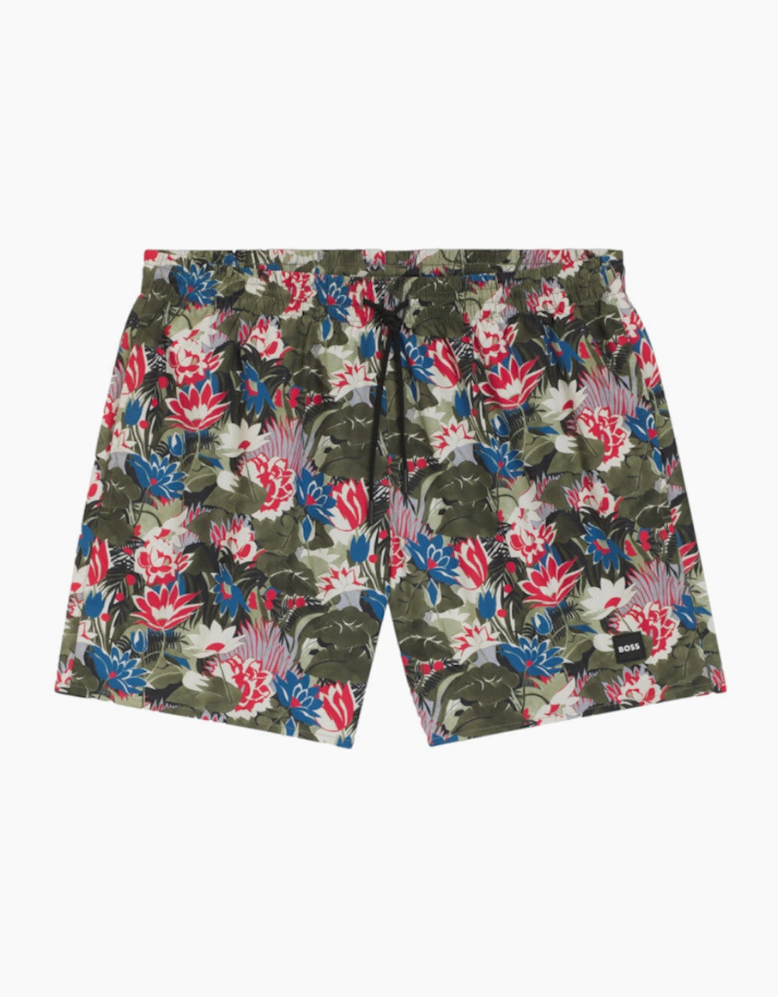 BOSS Black Piranha Swim Shorts S1-26 351 Open Green