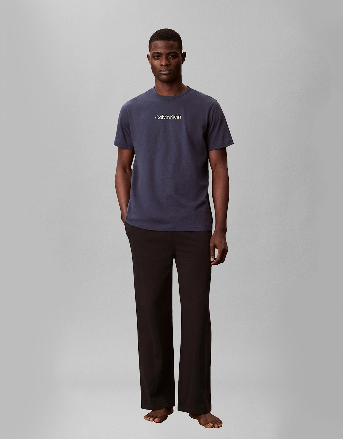 Calvin Klein S/S CREW NECK Mens T-Shirt Blue Nights