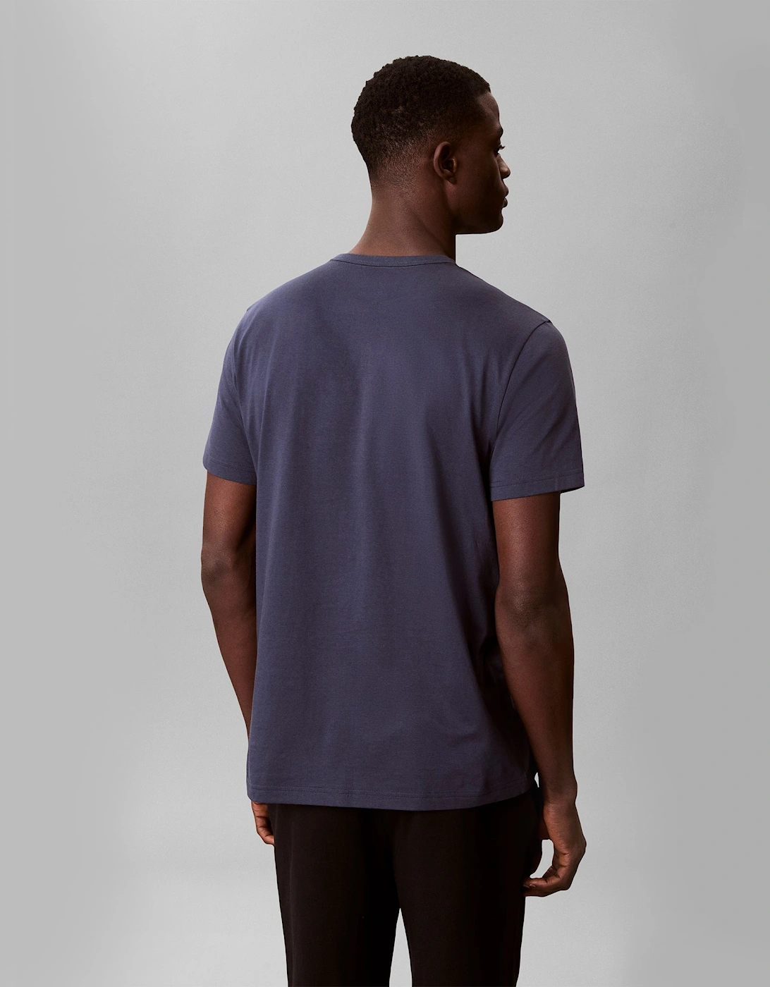 Calvin Klein S/S CREW NECK Mens T-Shirt Blue Nights