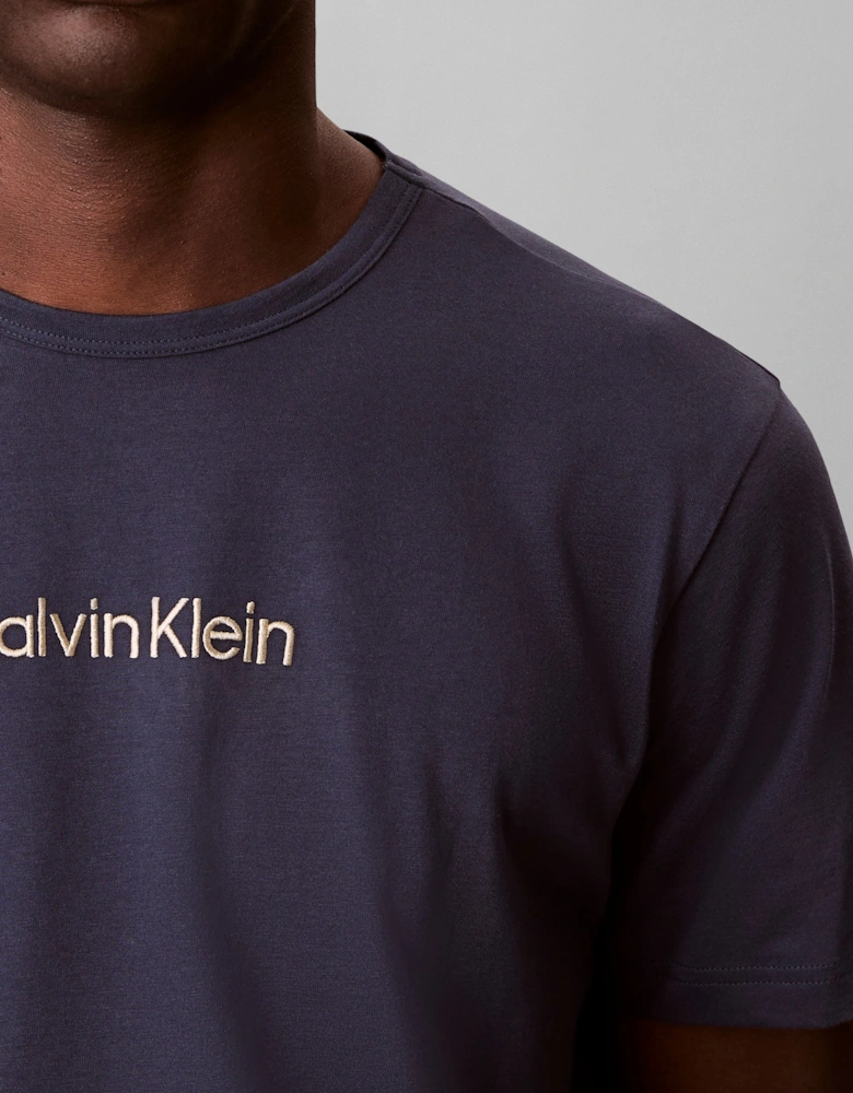 Calvin Klein S/S CREW NECK Mens T-Shirt Blue Nights