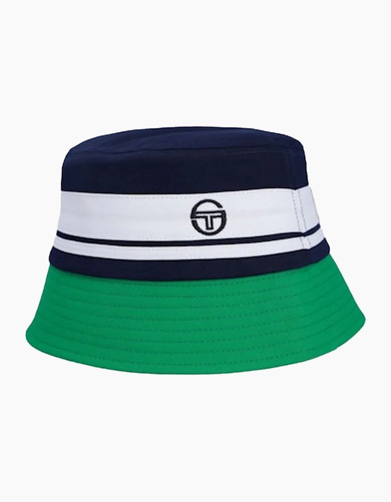 Sergio Tacchini Newsford Bucket Hat Maritime Blue/White/Fern Green