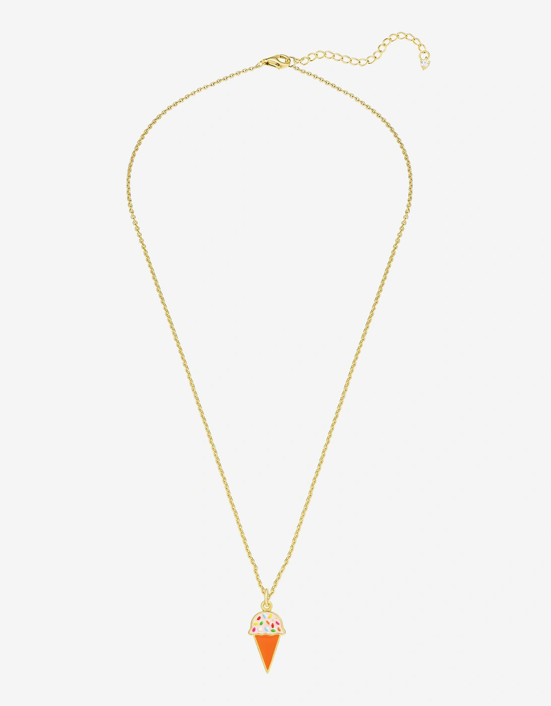 Secret Spoils Girls Ice Cream Necklace in Gold (40cm)