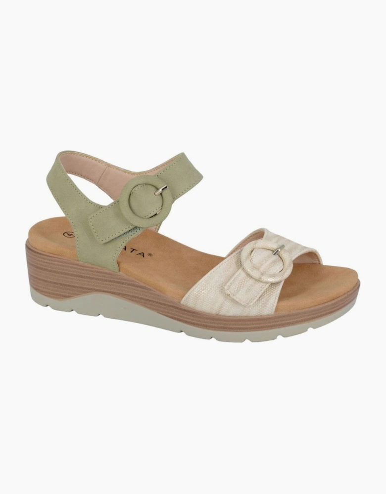 Cipriata Womens Fera Halter Back Wedge Sandals