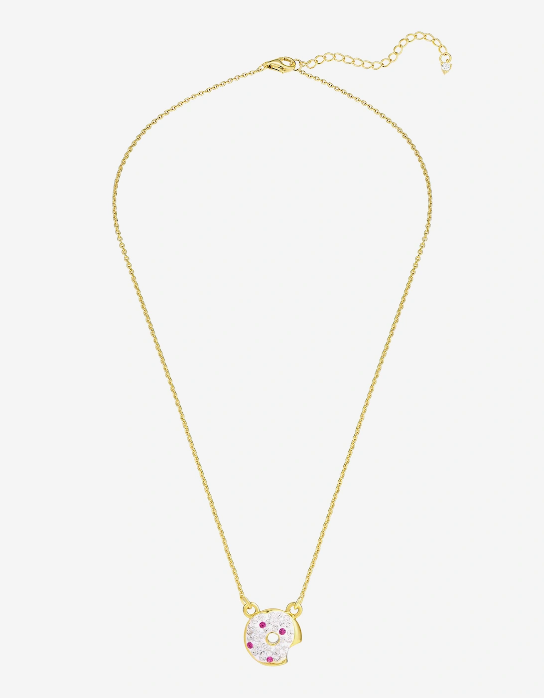 Secret Spoils Girls White Doughnut Necklace in Gold (40cm)