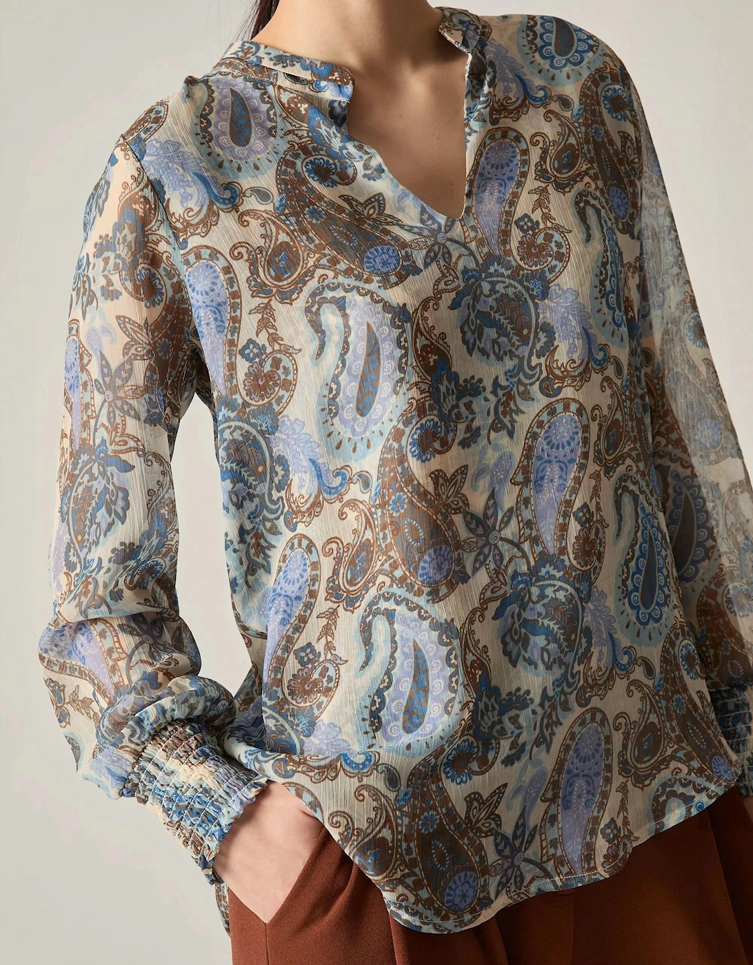 Paisley Print Blouse