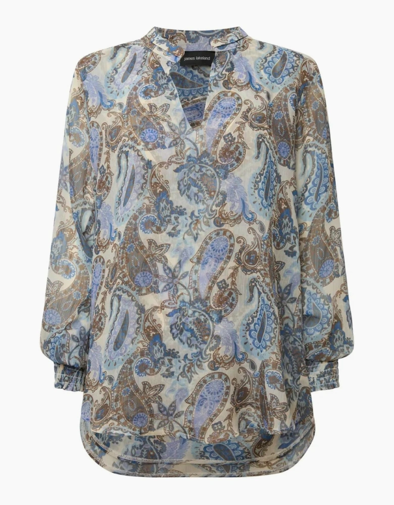 Paisley Print Blouse