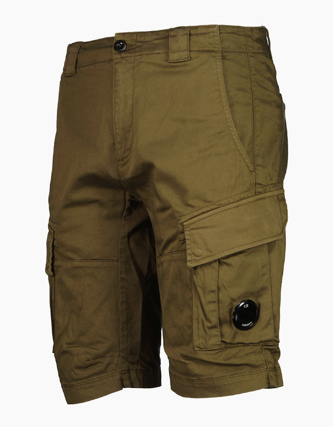 Satin Stretch Lens Cargo Shorts