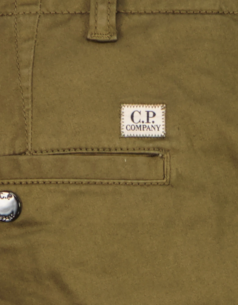 Satin Stretch Lens Cargo Shorts