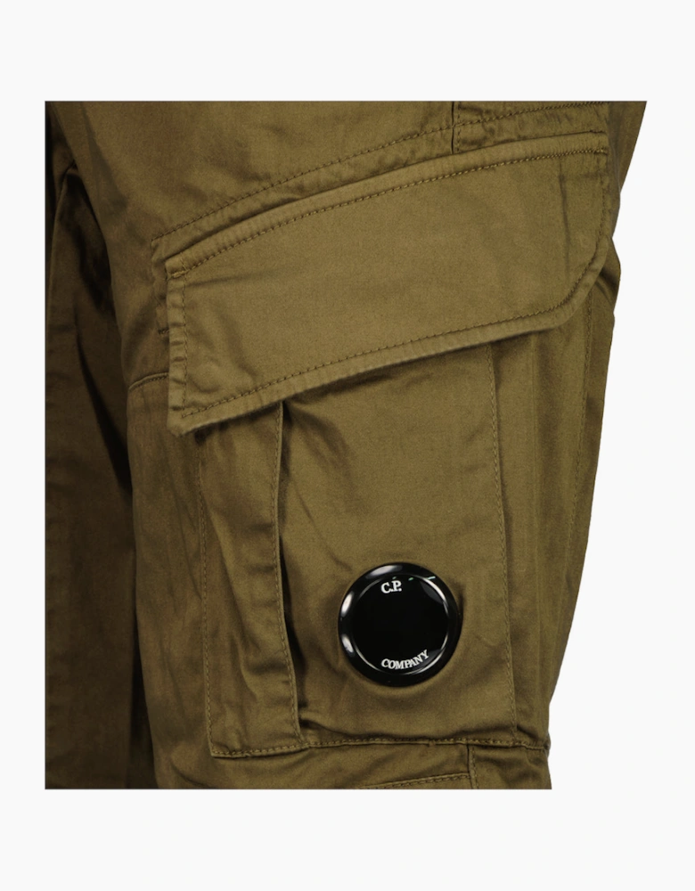 Satin Stretch Lens Cargo Shorts
