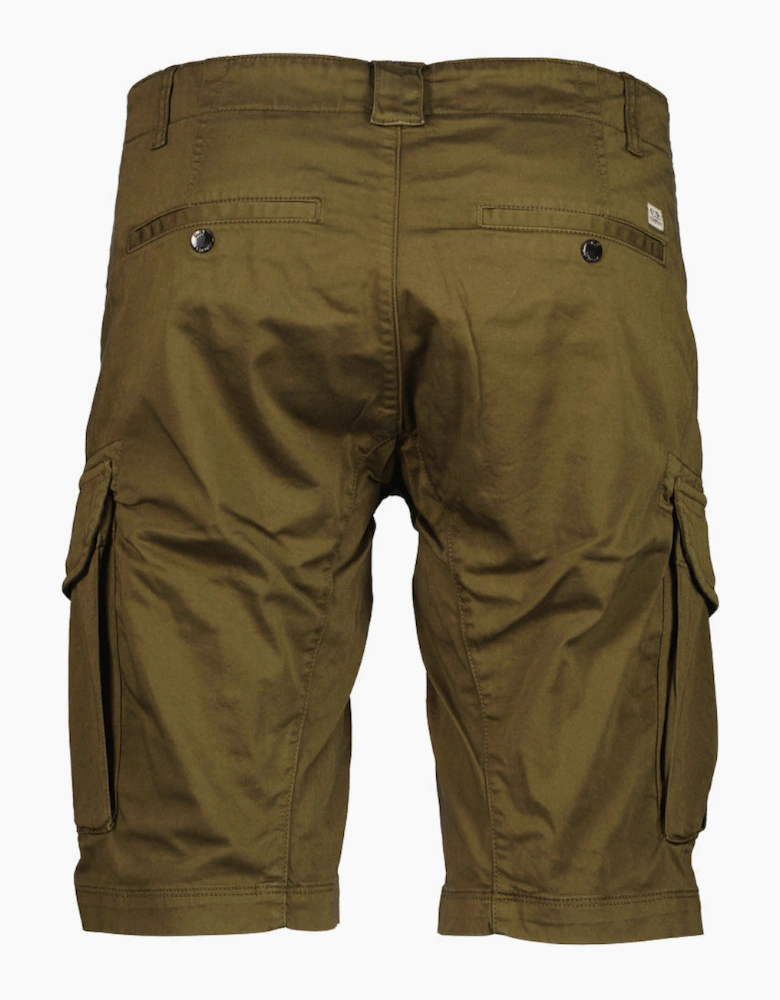 Satin Stretch Lens Cargo Shorts