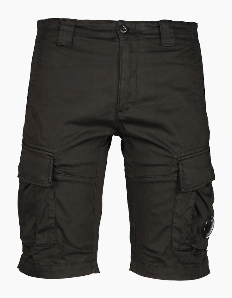 Satin Stretch Lens Cargo Shorts