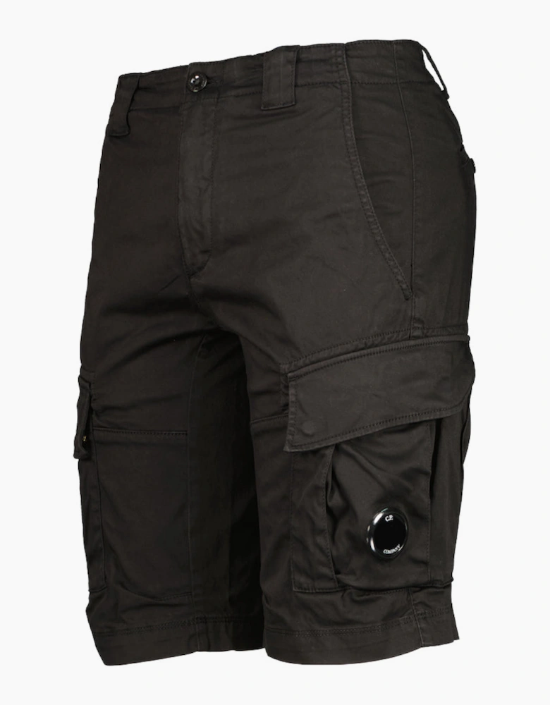 Satin Stretch Lens Cargo Shorts