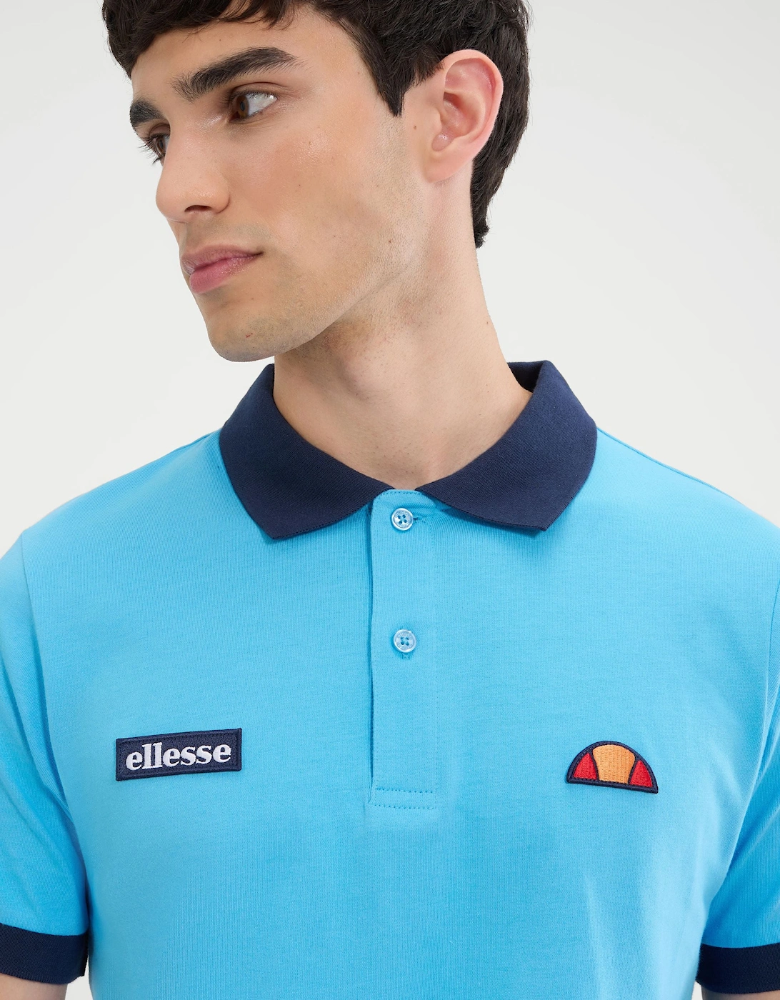 Lessepsia Polo - Light Blue/Navy