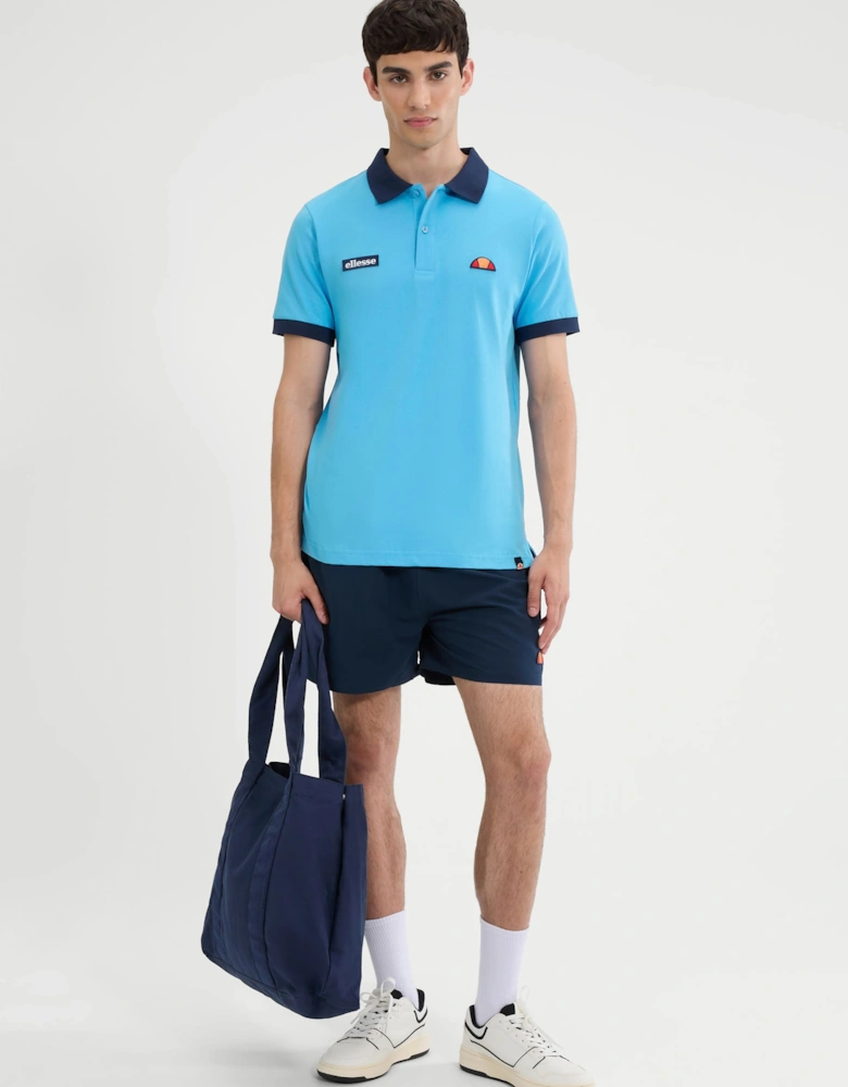 Lessepsia Polo - Light Blue/Navy
